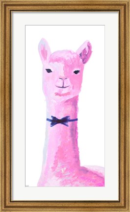 Framed Vibrant Llama Print
