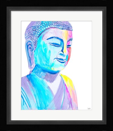 Framed More Vibrant Buddha Print