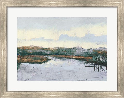 Framed Along The Waters Print