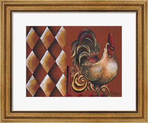 Framed Rules the Roosters II Print