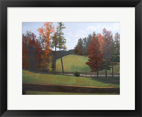 Framed Country Road II Print
