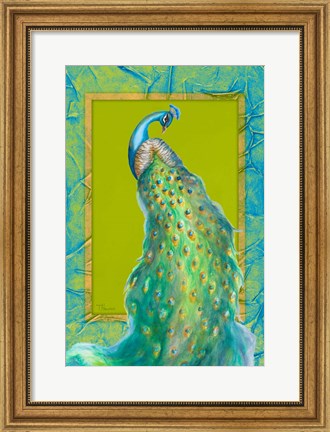 Framed Peacock Daze II Print