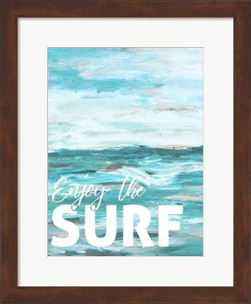 Framed Enjoy The Surf Print