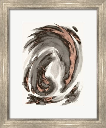 Framed Muted Swirl I Print