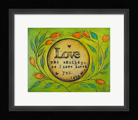 Framed Love One Another Print
