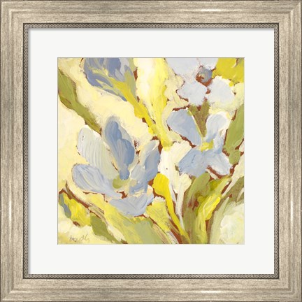 Framed Begonia Bleu I Print