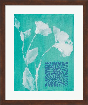 Framed Floral Whisper II Print