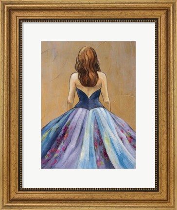 Framed Still Woman In Dress Print