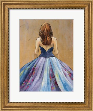 Framed Still Woman In Dress Print