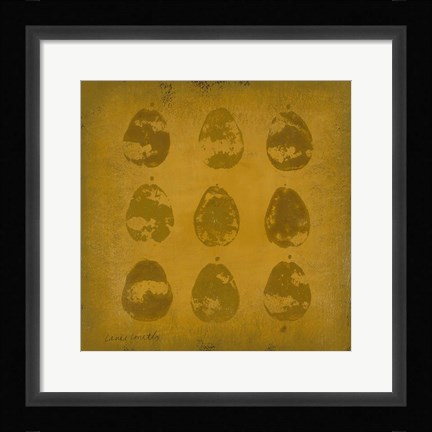 Framed All Lined Up- Pears Print