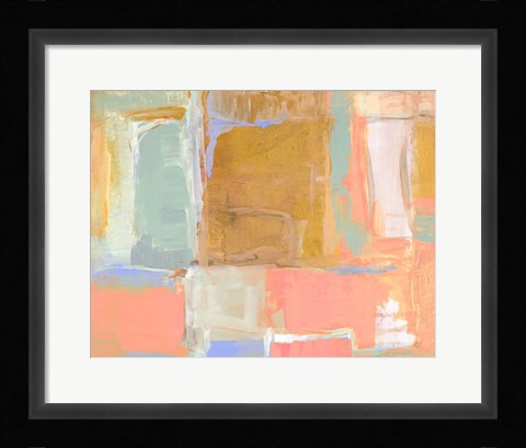 Framed Amber Gilded Oasis Print