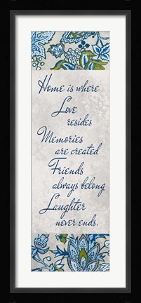 Framed European Floral Inspiration I Print