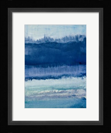 Framed Blue on Blue II Print
