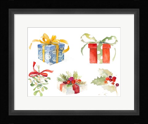 Framed Christmas Presents Print