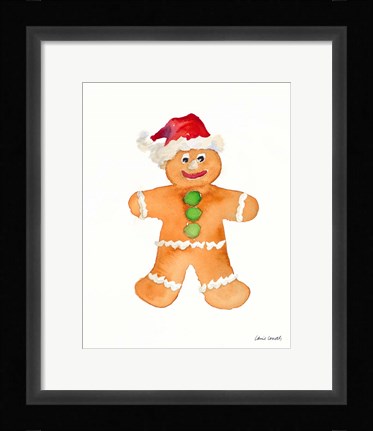 Framed Gingerbread Man I Print