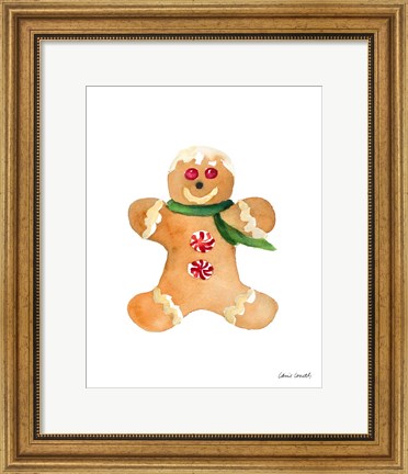 Framed Gingerbread Man II Print