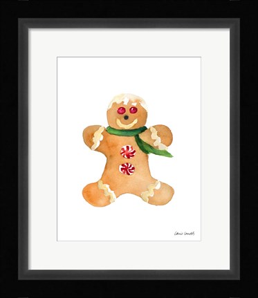 Framed Gingerbread Man II Print