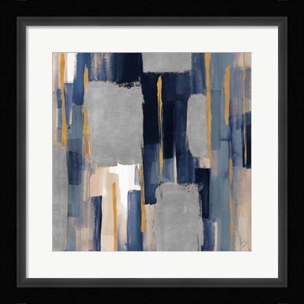 Framed Indigo Woodlands II Print