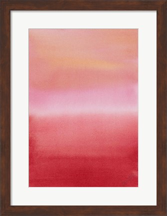 Framed Ocean Dusk III Print
