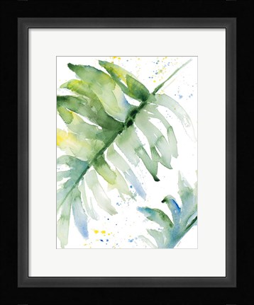 Framed Swaying Palm Fronds I Print
