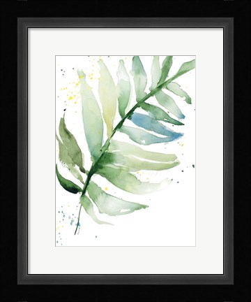 Framed Swaying Palm Fronds II Print