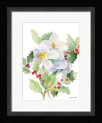 Framed Christmas Bouquet I Print