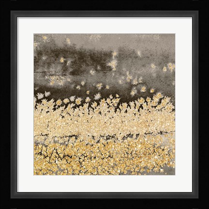 Framed Gold Winds Square II Print