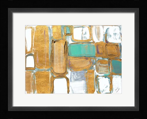 Framed Gold Standing Imitation II Print