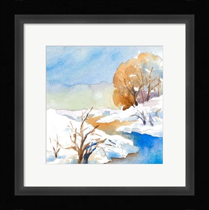 Framed Snowy Serenity II Print