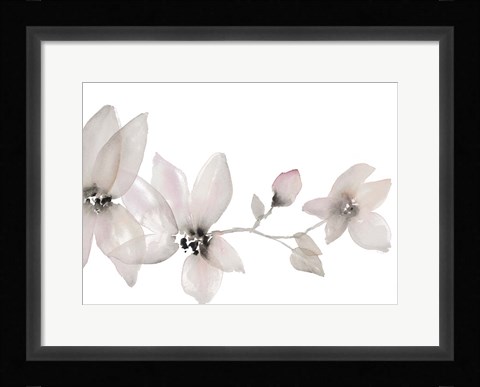 Framed Blooming Whispers I Print