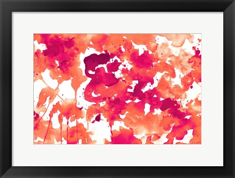 Framed Splash of Pinks In Fall II Print