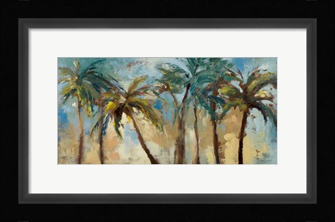 Framed Island Morning Palms Print