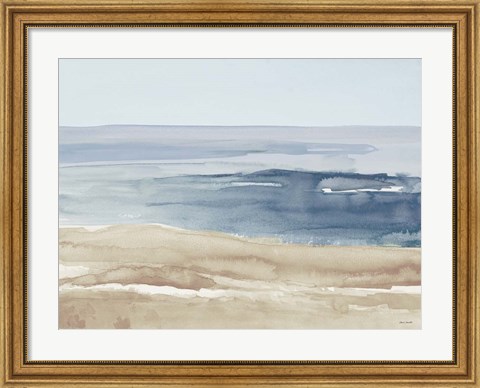 Framed Soft Coastlines I Print