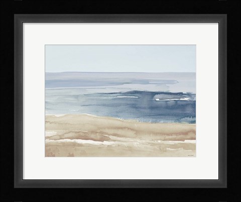 Framed Soft Coastlines I Print