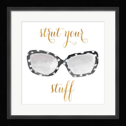 Framed Strut Your Stuff Print