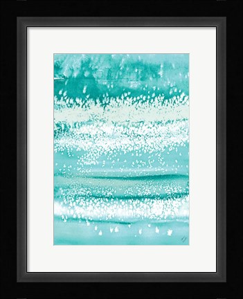 Framed Teal Windy Print