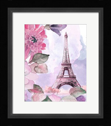 Framed Parisian Blossoms I Print