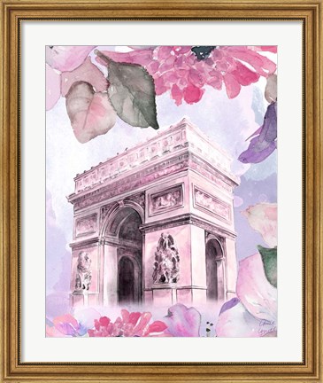 Framed Parisian Blossoms II Print