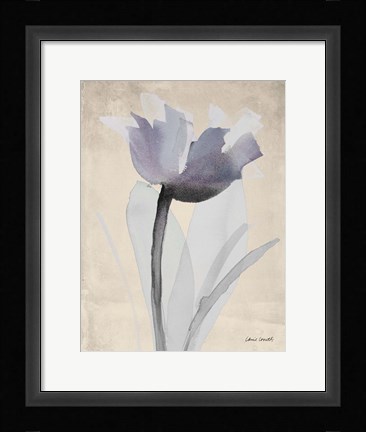 Framed Single Purple Whisper Print