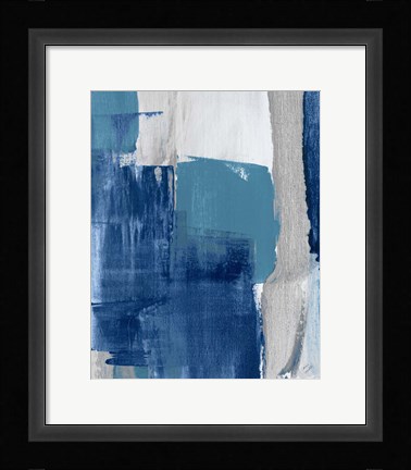 Framed Blue Perspectives III Print