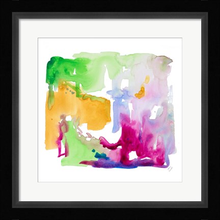 Framed Summer Abstract I Print