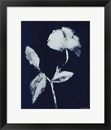 Framed Floral Whisper In The Dark I Print