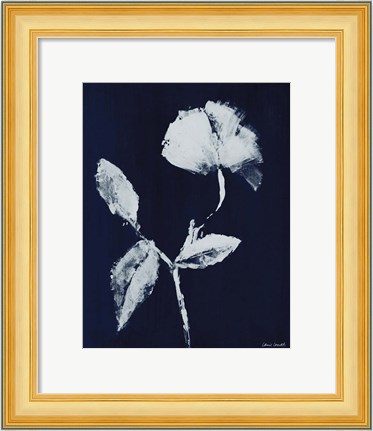 Framed Floral Whisper In The Dark I Print