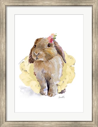 Framed Ballet Bunny II Print