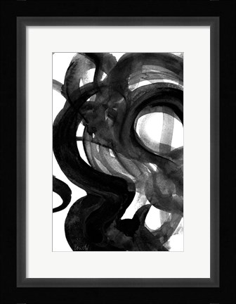 Framed Dark Movement I Print