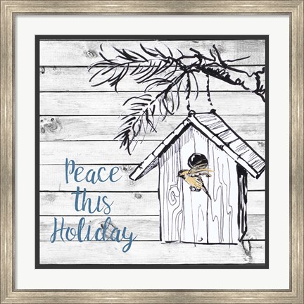 Framed Peace this Holiday Print