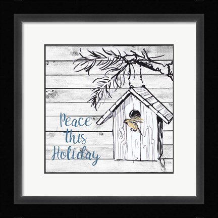 Framed Peace this Holiday Print