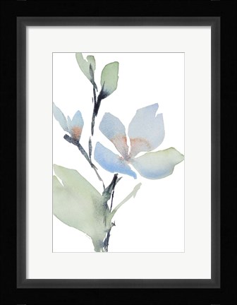 Framed Glowing Blooms II Print
