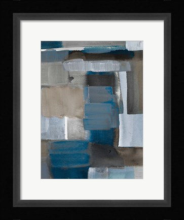 Framed Blue Taupe Light II Print