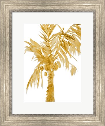 Framed Gold Palms I Print